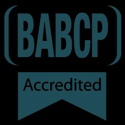 BABCP accreditation badge